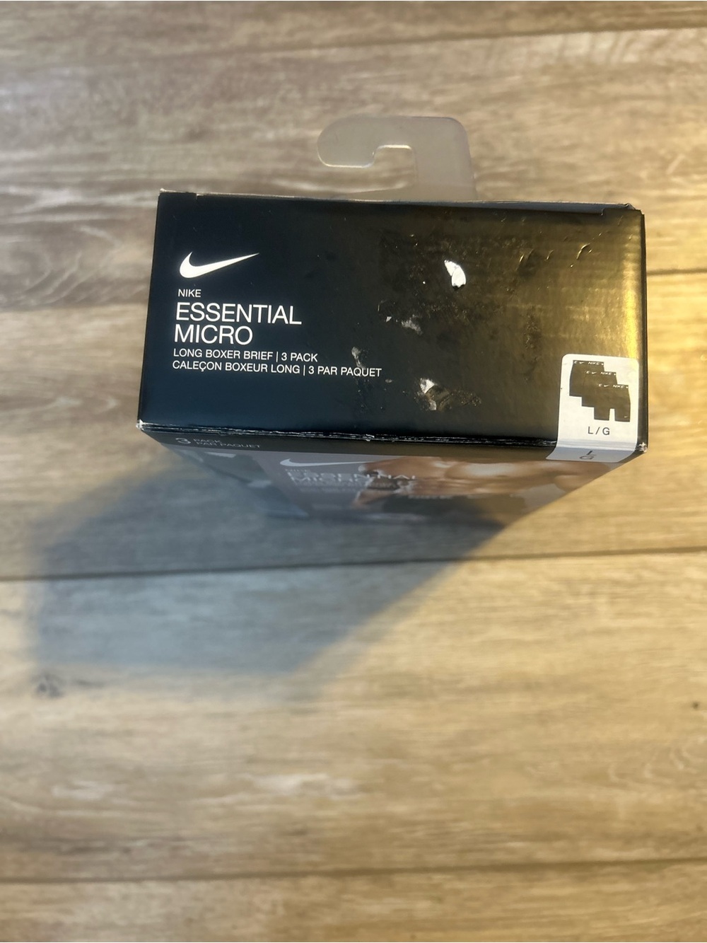 Nike Black Boxer Briefs with White Logo Waistband - 3 Pack - Picture 5 of 5